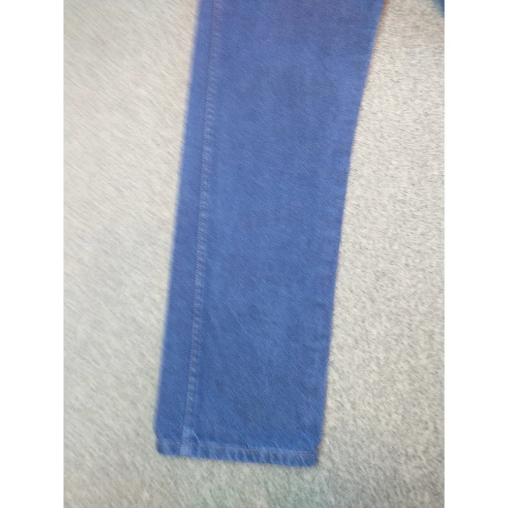 Wrangler Cowboy Cut Mens Jeans Indigo Blue Straight Leg Denim Pants 34x31